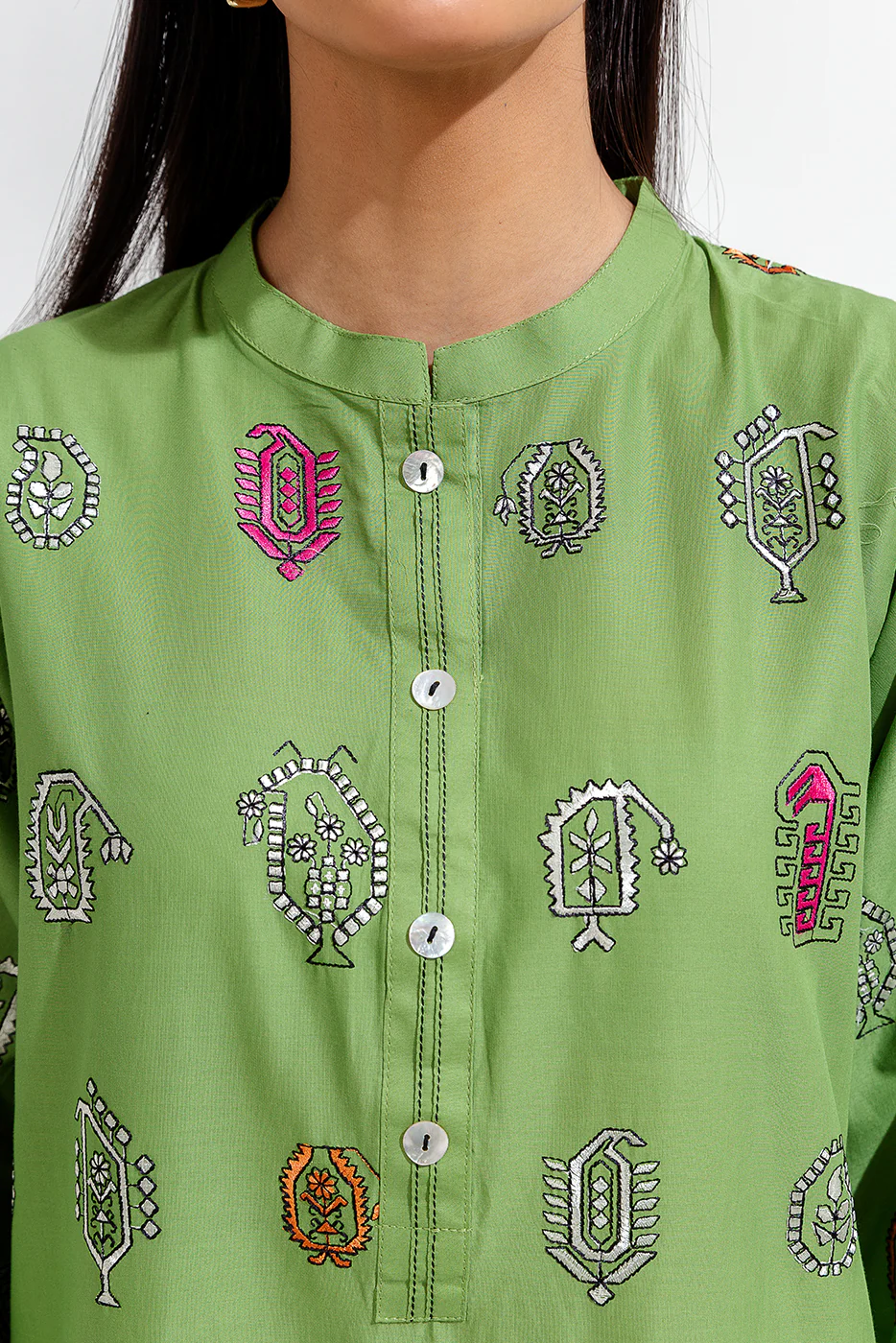 EMBROIDERED LAWN SHIRT (PRET) - Image 2