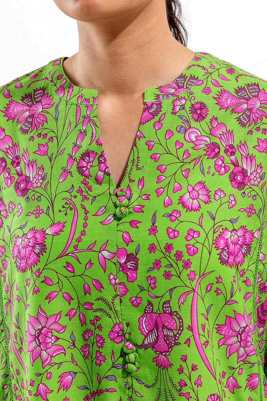 2 PIECE PRINTED LAWN SUIT (PRET) - Image 4