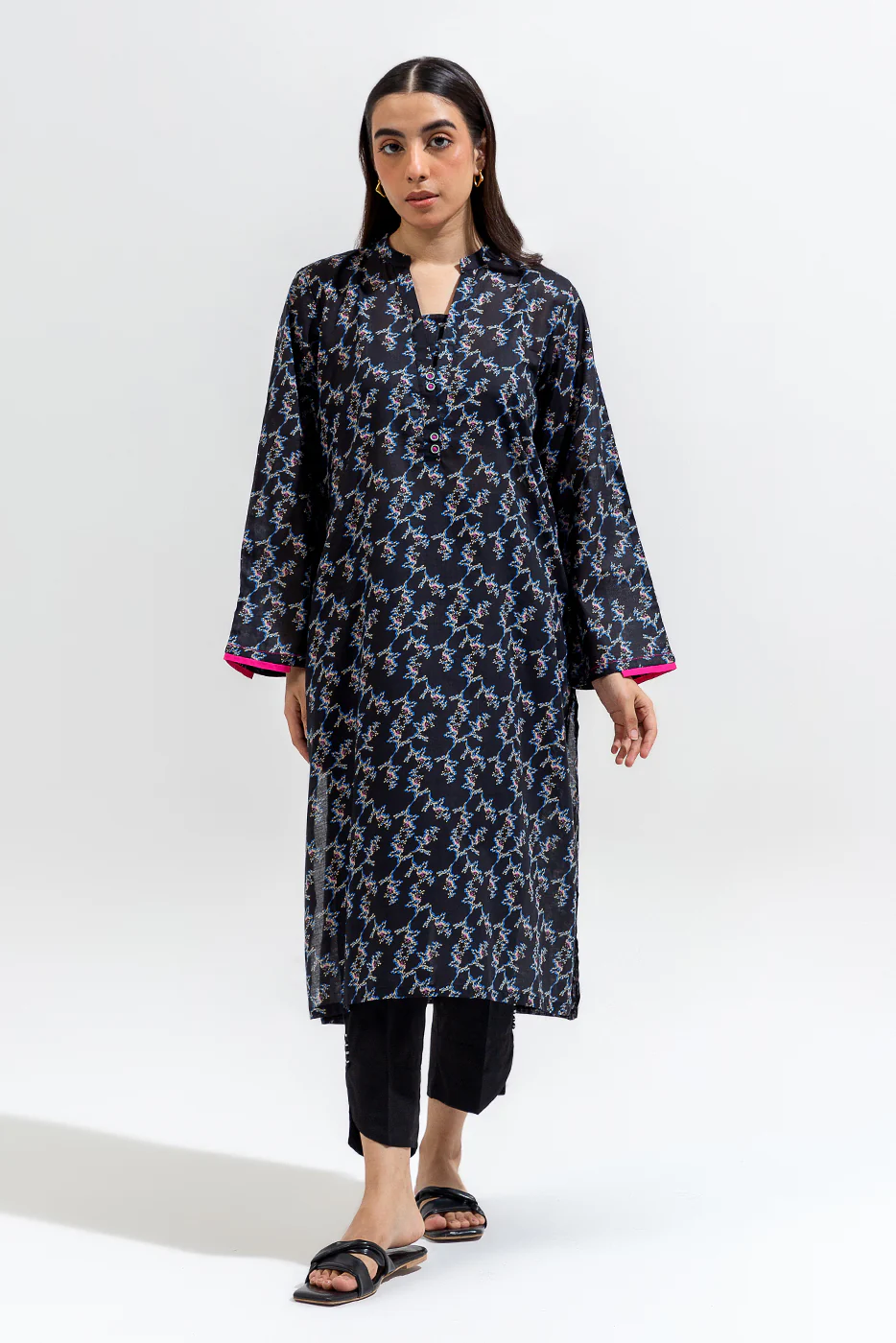 PRINTED LAWN SHIRT (PRET) - Image 2
