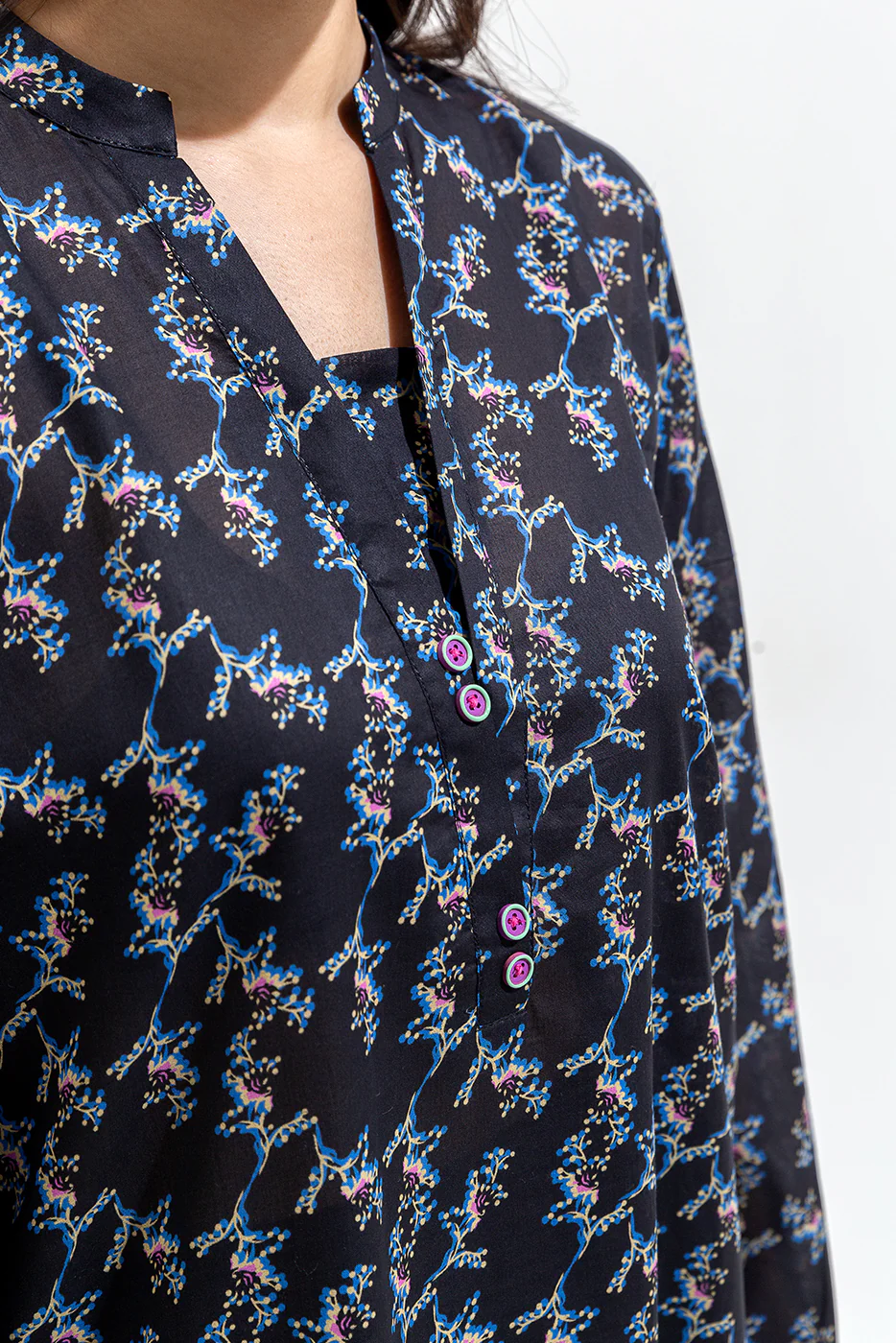 PRINTED LAWN SHIRT (PRET) - Image 4