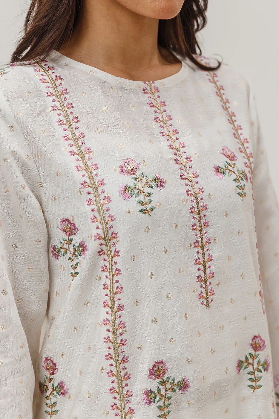 EMBROIDERED JACQUARD SHIRT (LUXURY-PRET) - Image 4