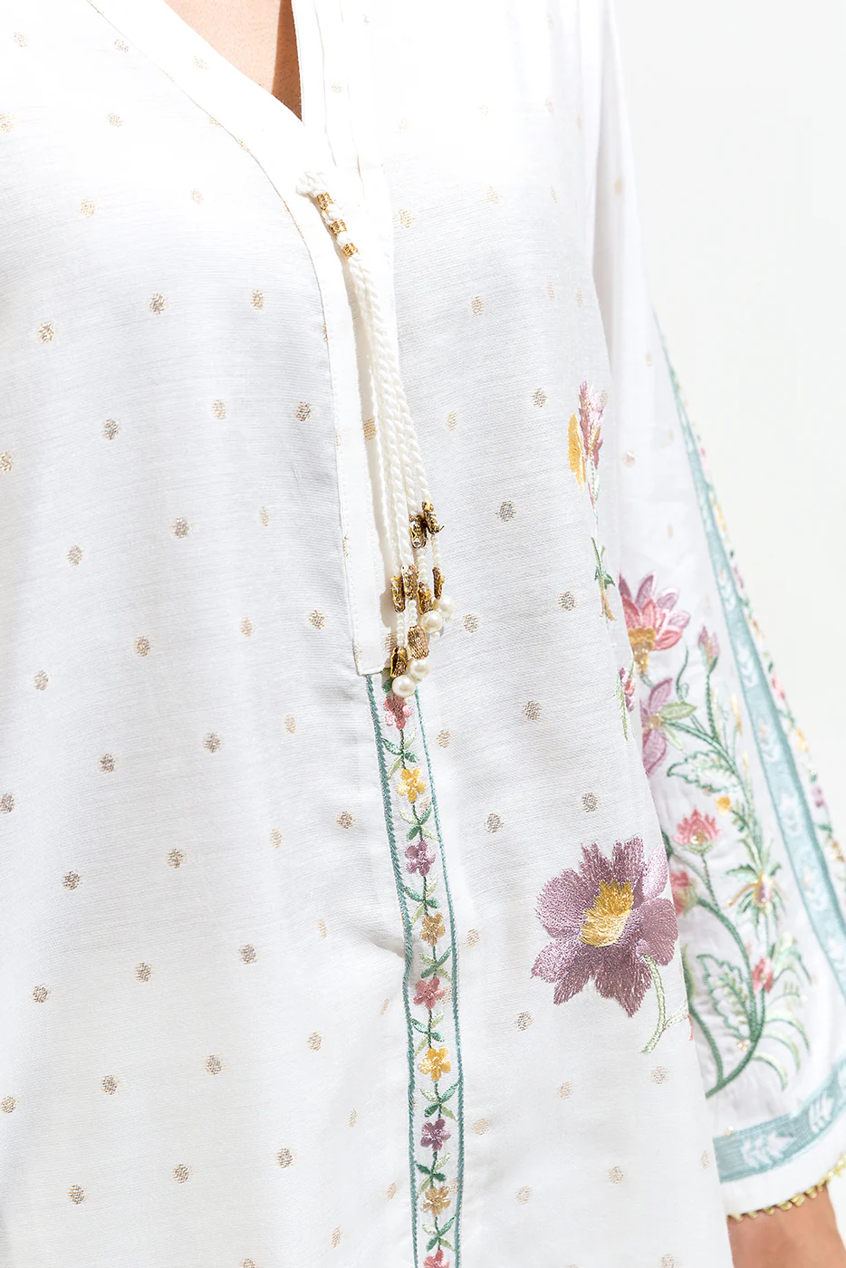 EMBROIDERED JACQUARD SHIRT (LUXURY-PRET) - Image 4