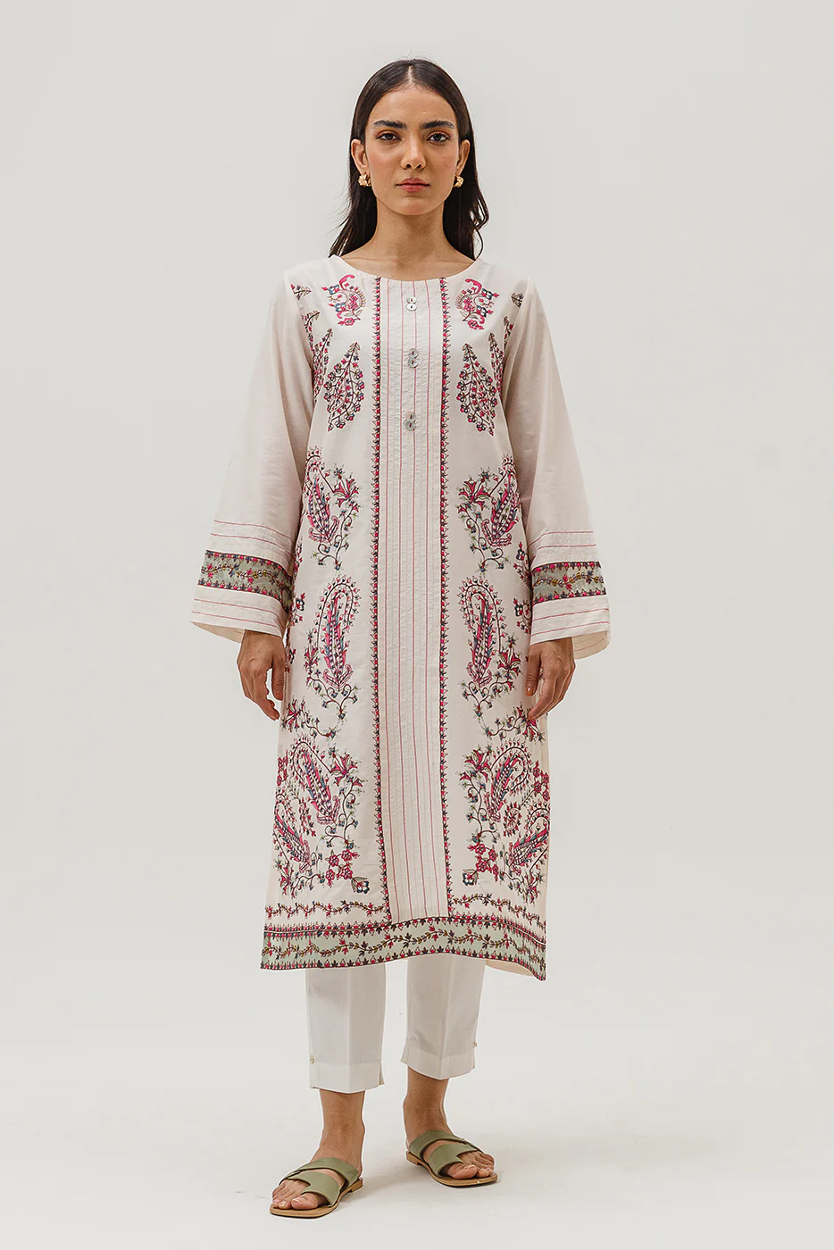EMBROIDERED LAWN SHIRT (PRET) - Image 2
