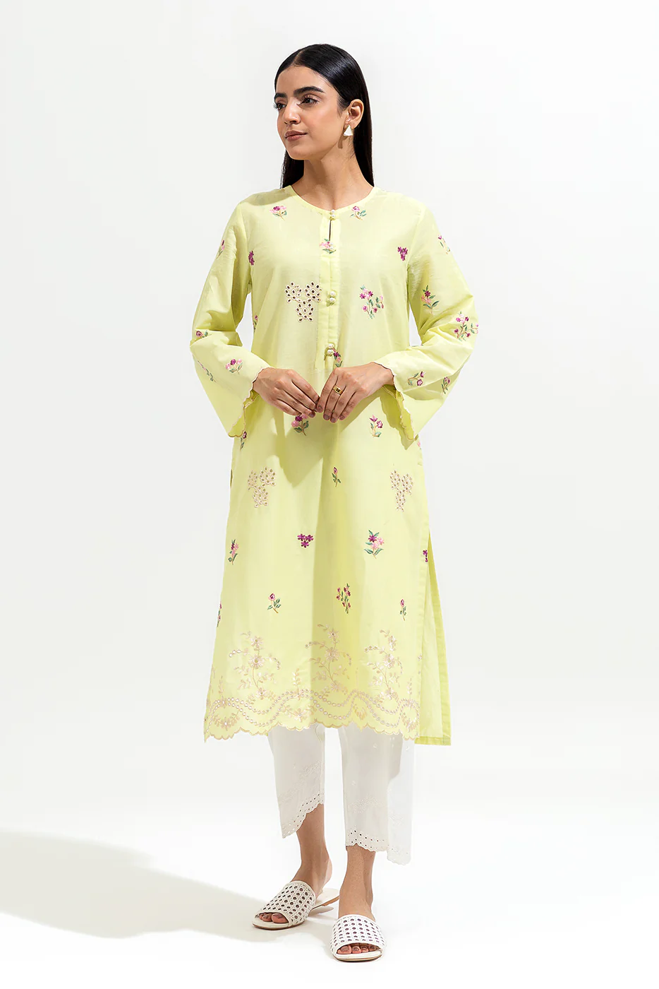 EMBROIDERED LAWN SHIRT (PRET) - Image 2