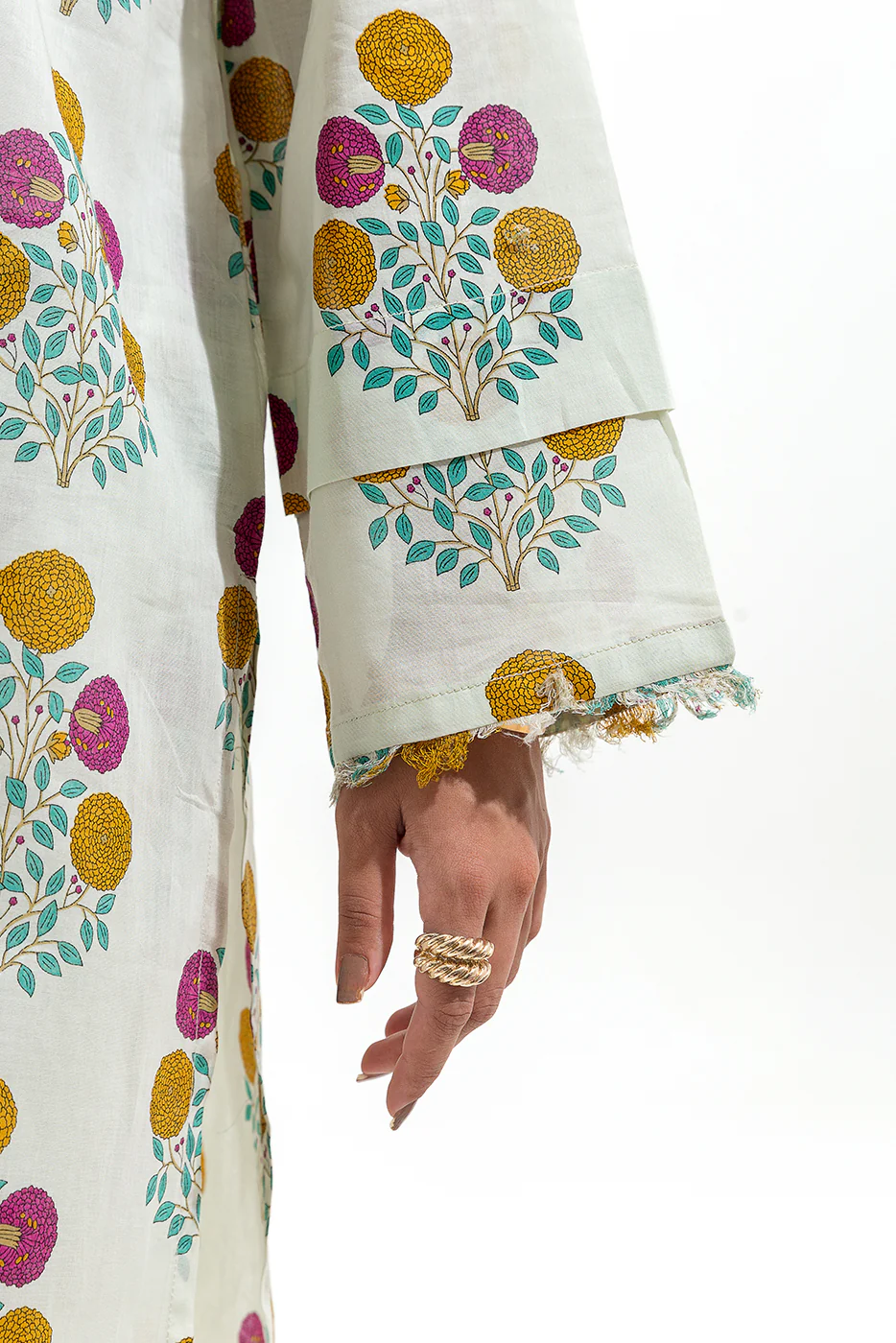 2 PIECE PRINTED LAWN SUIT (PRET) - Image 5