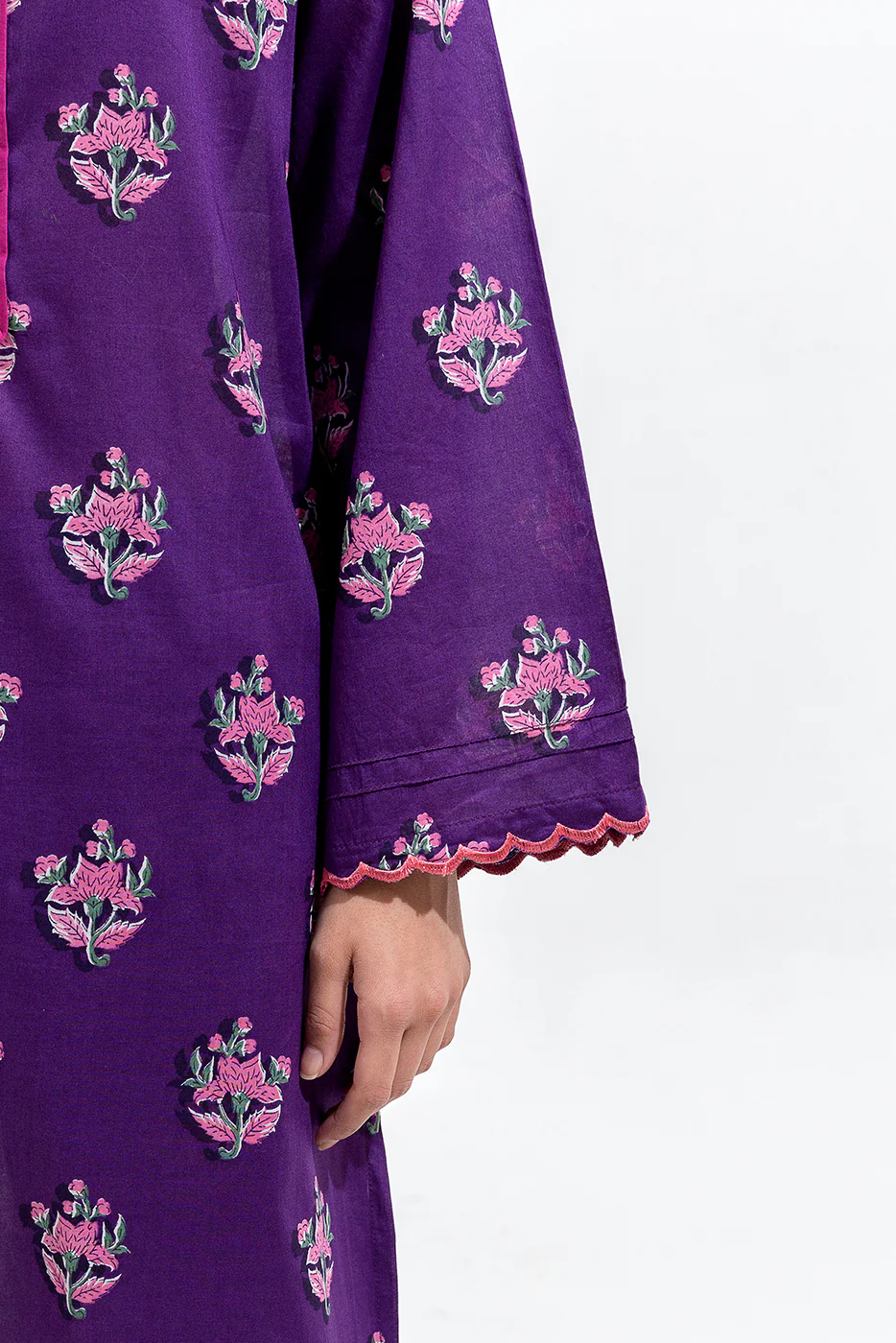 2 PIECE PRINTED LAWN SUIT (PRET) - Image 5