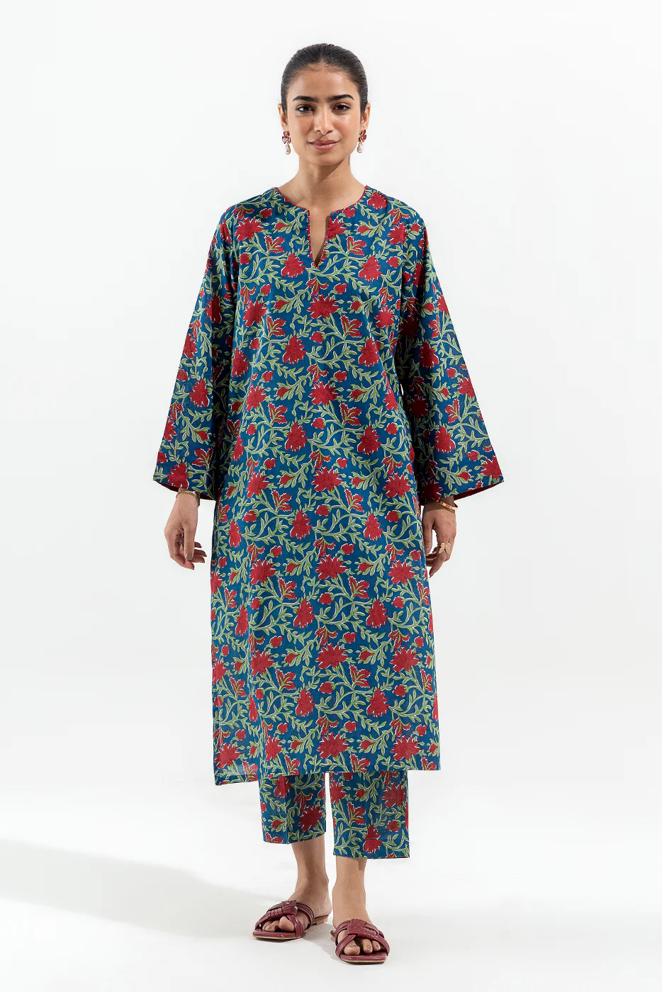 2 PIECE PRINTED LAWN SUIT (PRET) - Image 3