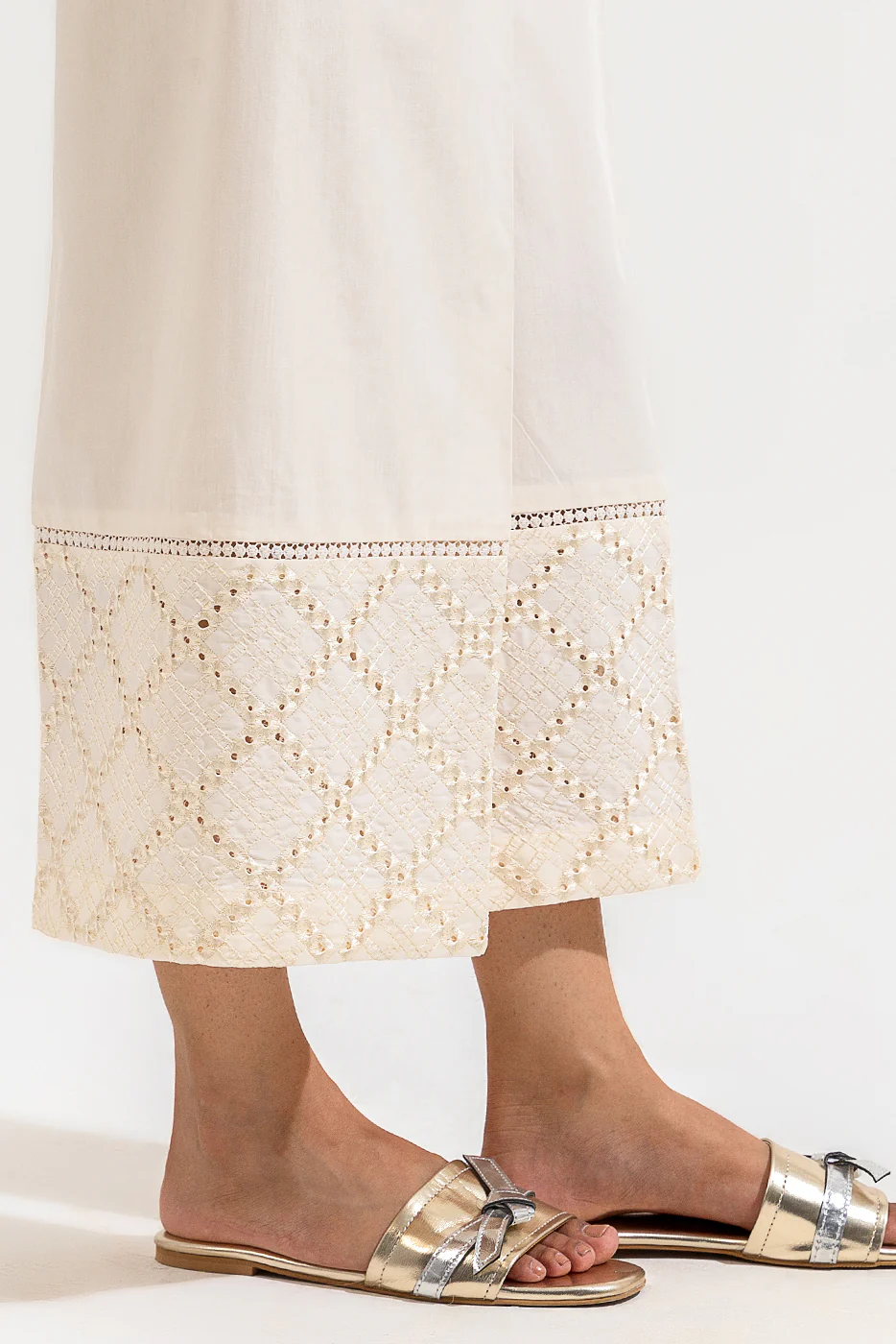 EMBROIDERED CULOTTE PANTS - Image 2