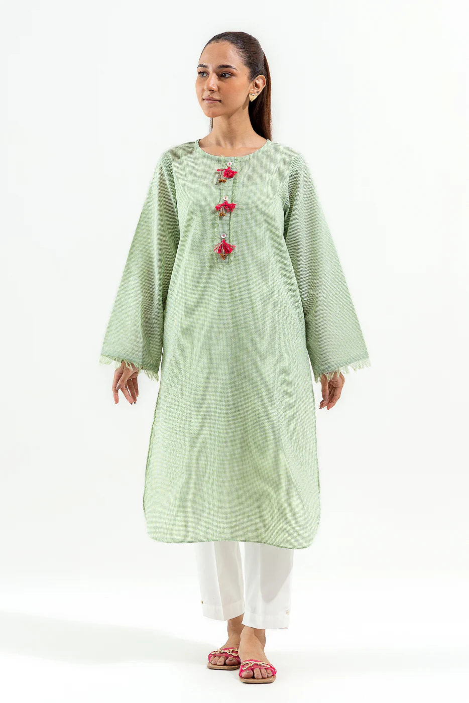 BASIC YARN DYED SHIRT (PRET) - Image 2
