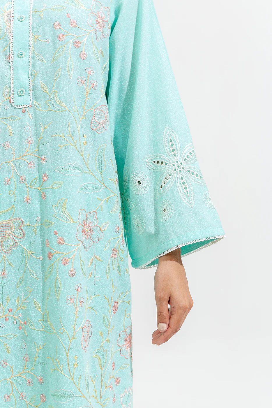 2 PIECE EMBROIDERED KARANDI SUIT (PRET) - Image 5