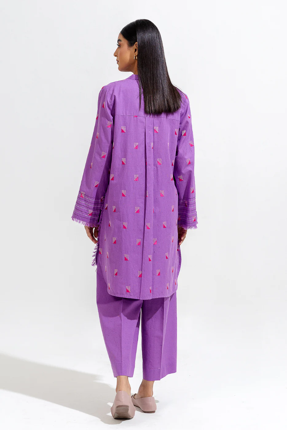 2 PIECE EMBROIDERED MULTI NAPS SUIT (PRET) - Image 3