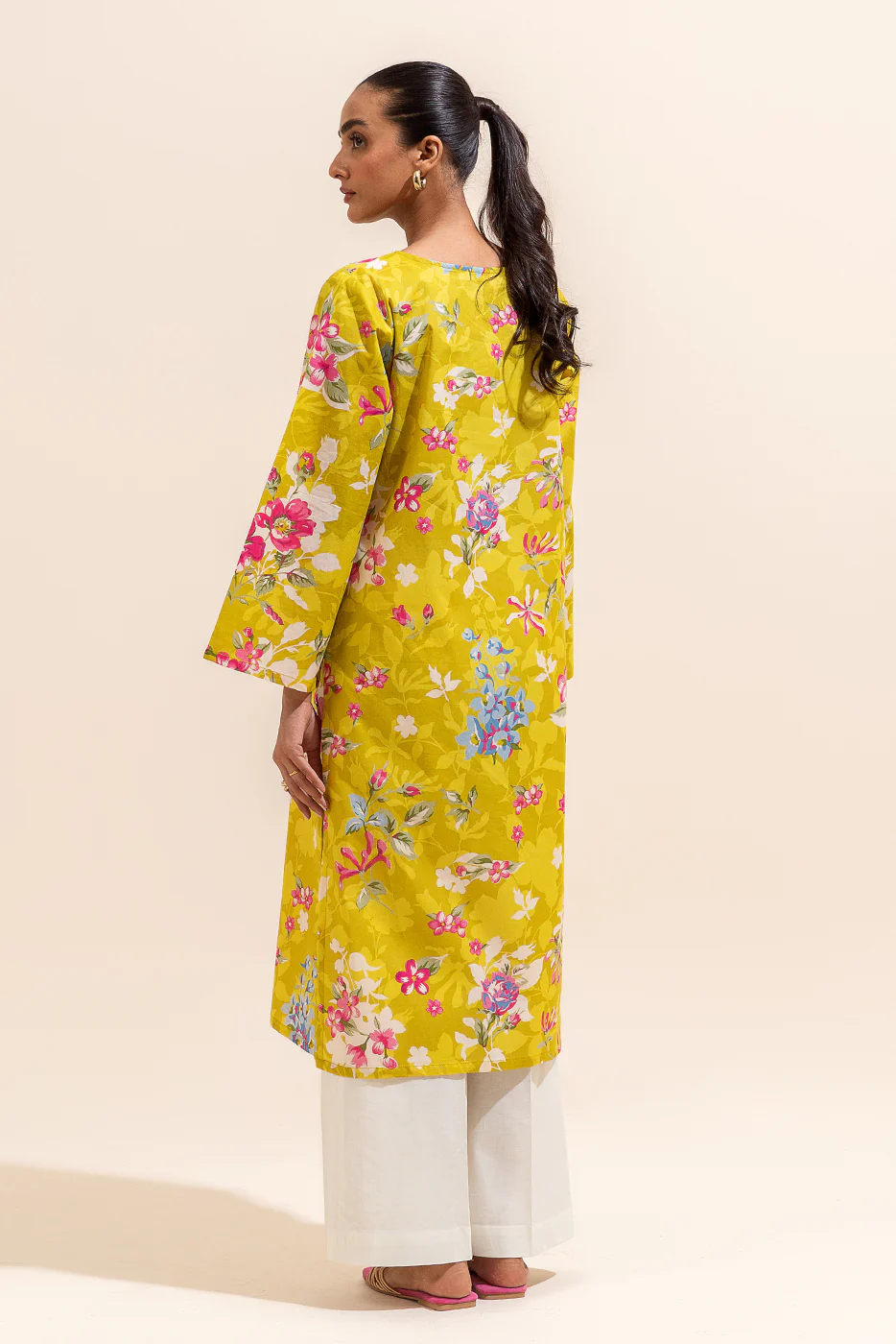 1 PIECE PRINTED LAWN SHIRT-OLIVE VERVE (UNSTITCHED) - Image 2