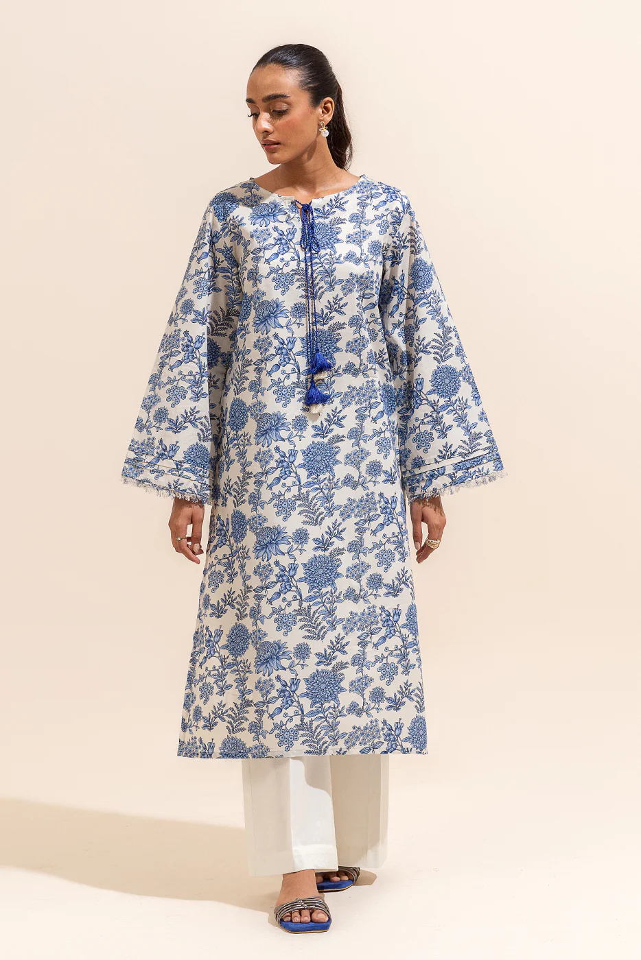 1 PIECE PRINTED LAWN SHIRT-MIDNIGHT PEARL (UNSTITCHED) - Image 4