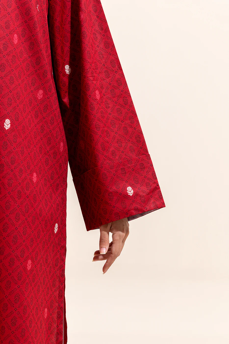 3 PIECE PRINTED LAWN SUIT-CRIMSON AURA (UNSTITCHED) - Image 6
