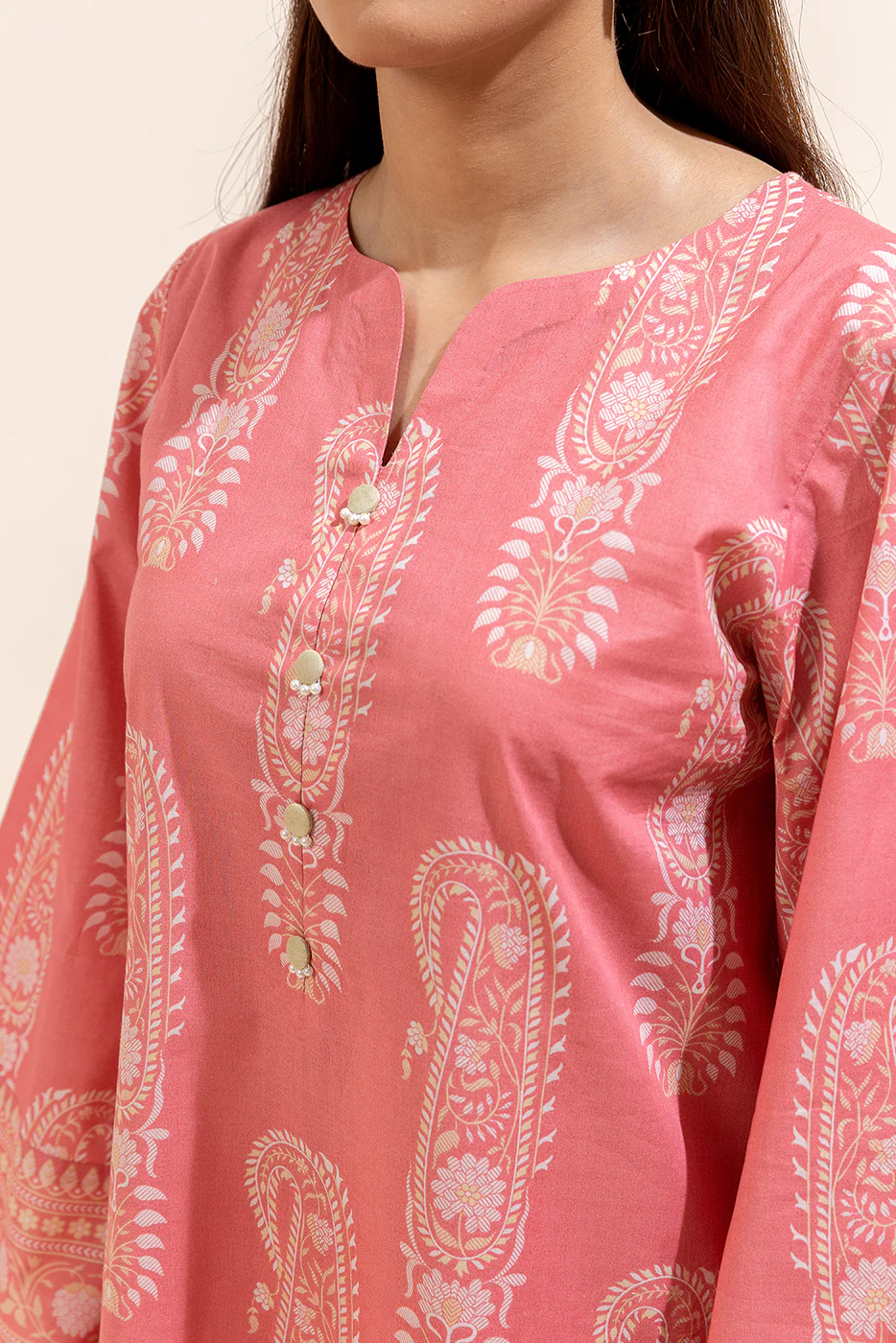 3 PIECE PRINTED LAWN SUIT-CLUSTER DUSK (UNSTITCHED) - Image 2