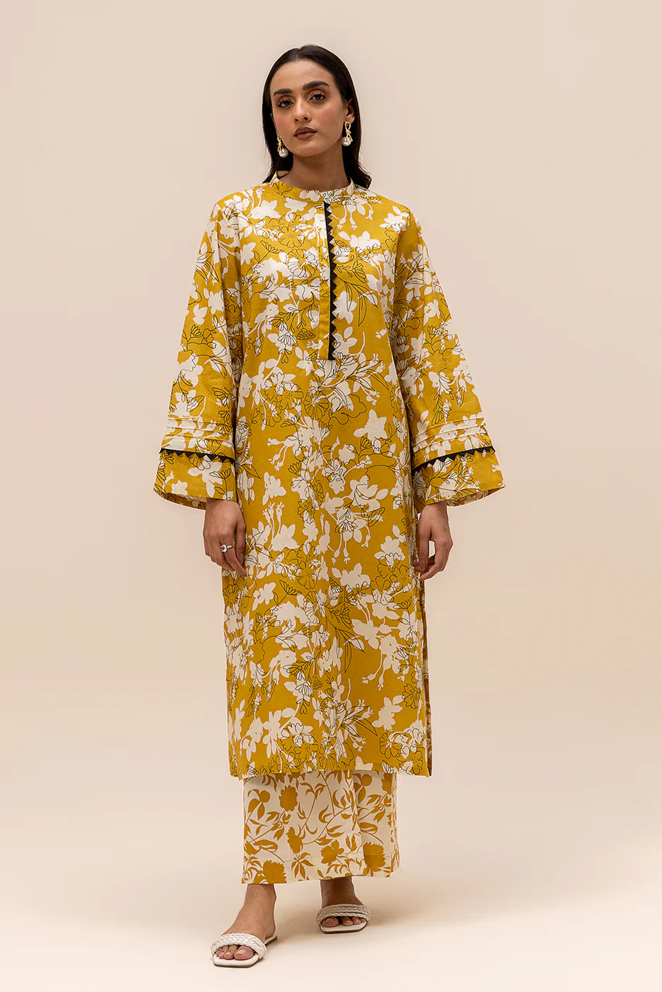 2 PIECE PRINTED LAWN SUIT-DANDELION CHARM (UNSTITCHED) - Image 2