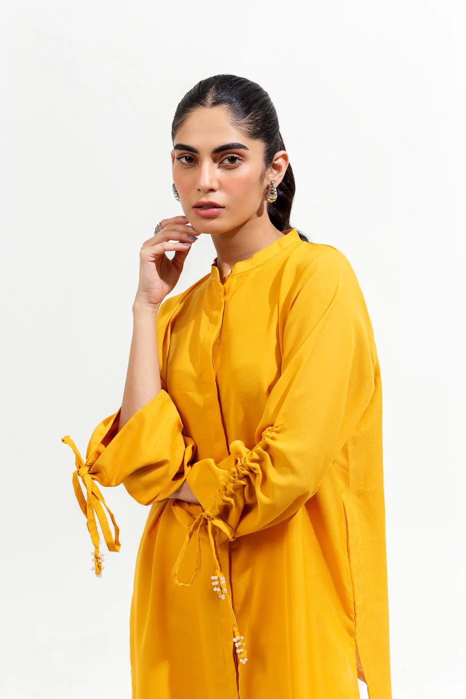 BASIC YARN DYED SHIRT (PRET) - Image 3