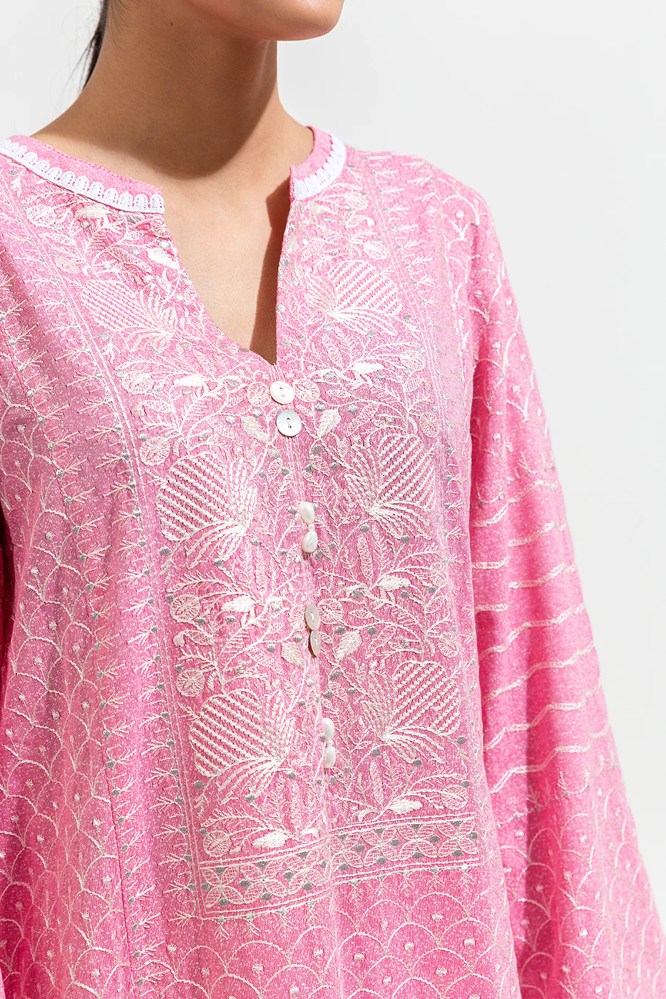 2 PIECE EMBROIDERED KARANDI SUIT (PRET) - Image 4