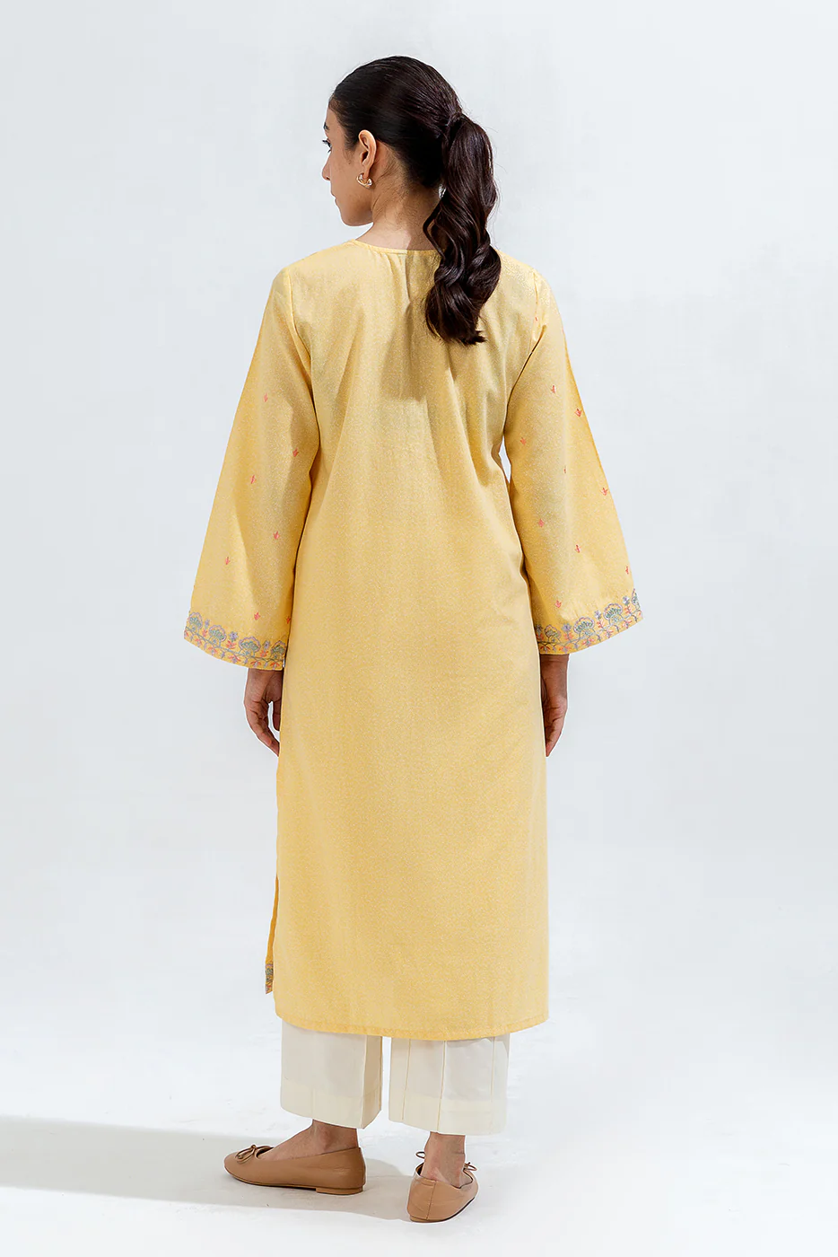 EMBROIDERED KARANDI SHIRT (PRET) - Image 3