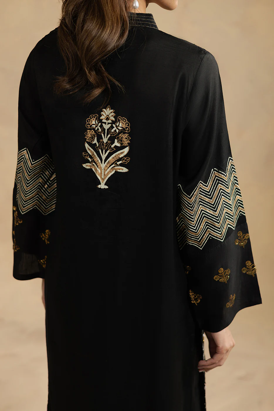 2 PIECE EMBROIDERED SILK SUIT (LUXURY-PRET) - Image 6