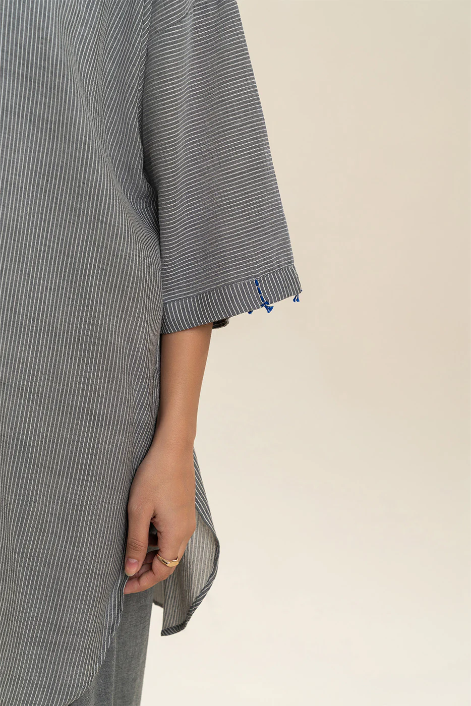 2 PIECE EMBROIDERED Dobby SUIT (PRET) - Image 6