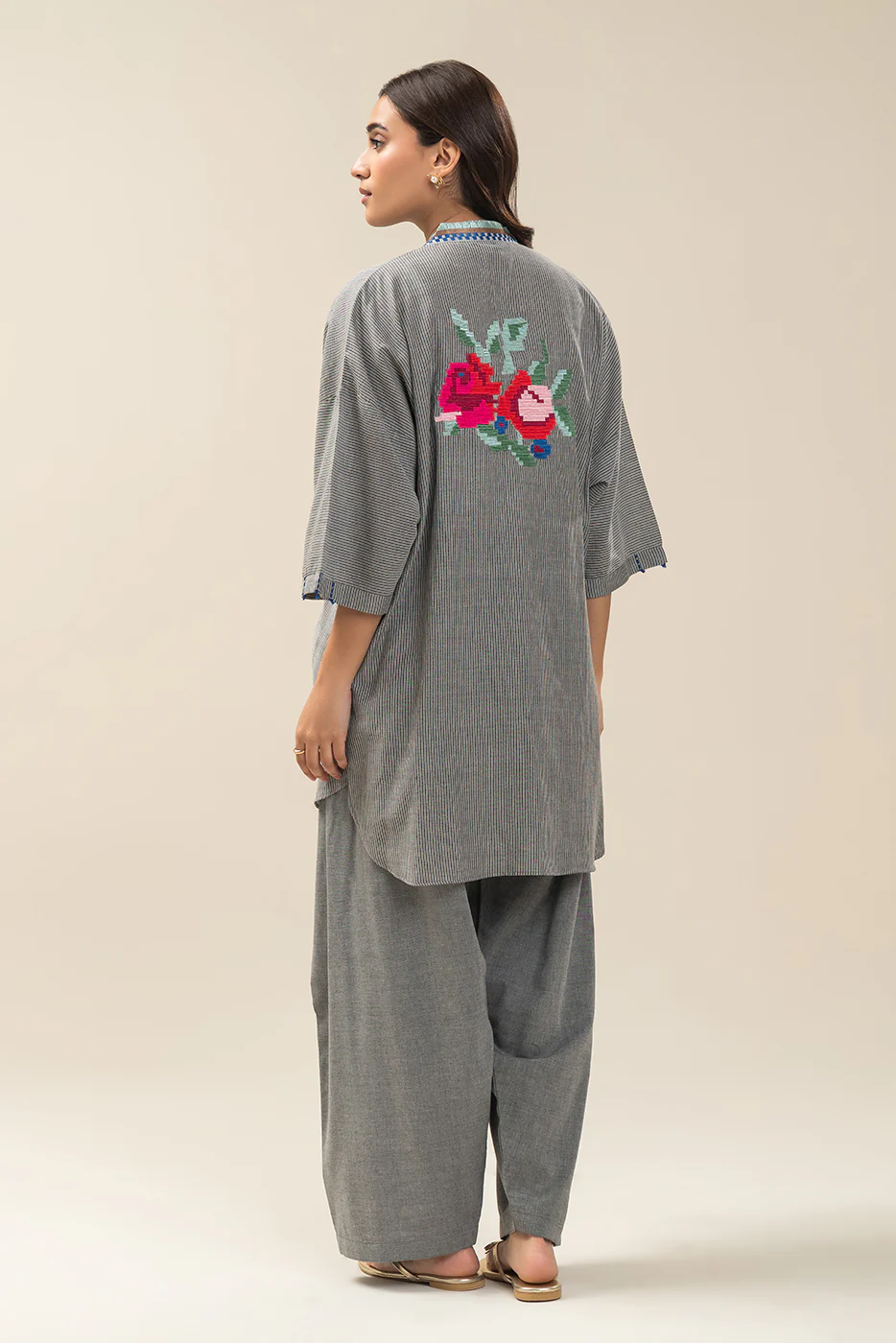 EMBROIDERED Dobby SHIRT (PRET) - Image 4