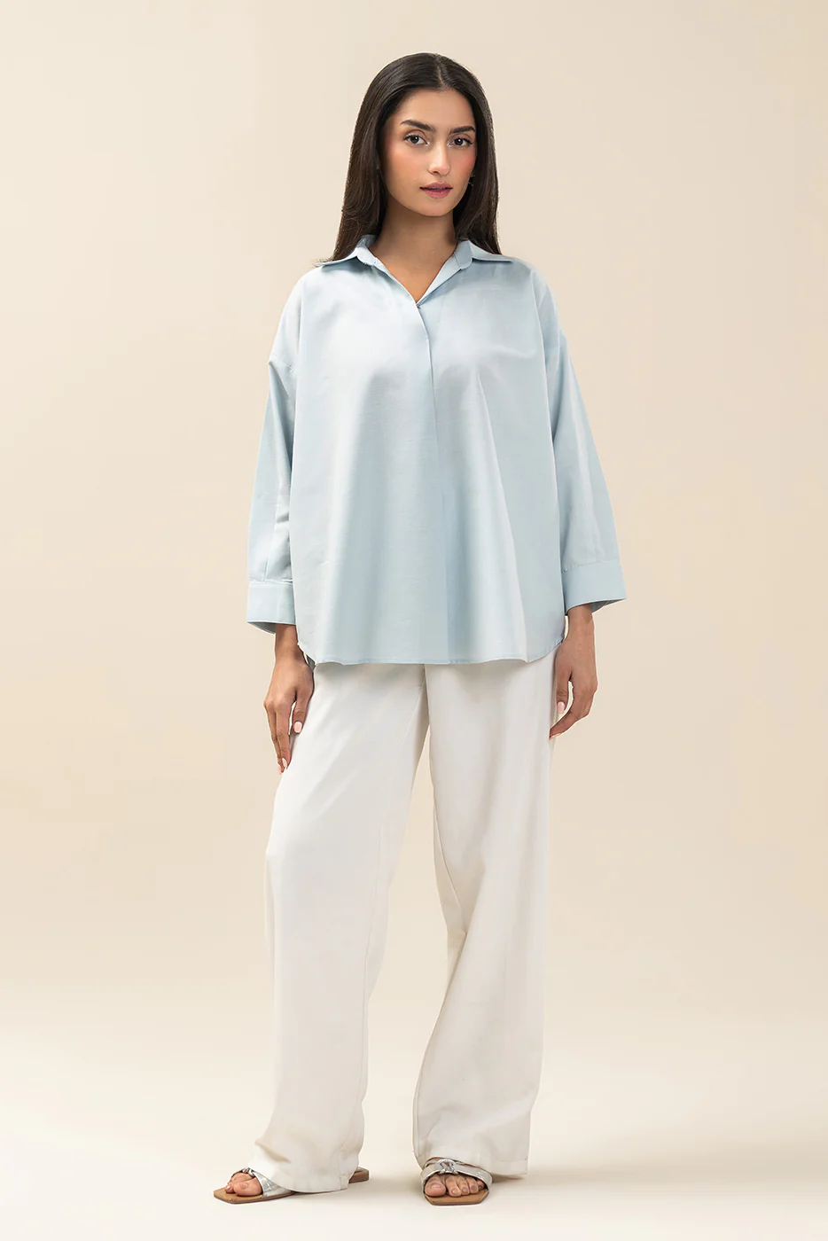 BASIC DYED VISCOSE TOP (WESTERN) - Image 2