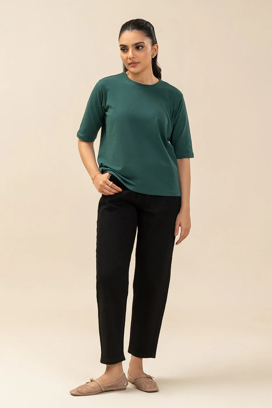 BASIC LYCRA JERSEY TOP (WESTERN) - Image 2