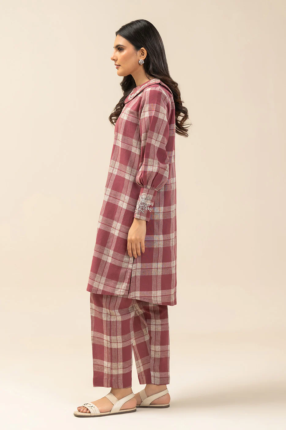 2 PIECE BASIC YARN DYED SUIT (PRET) - Image 3