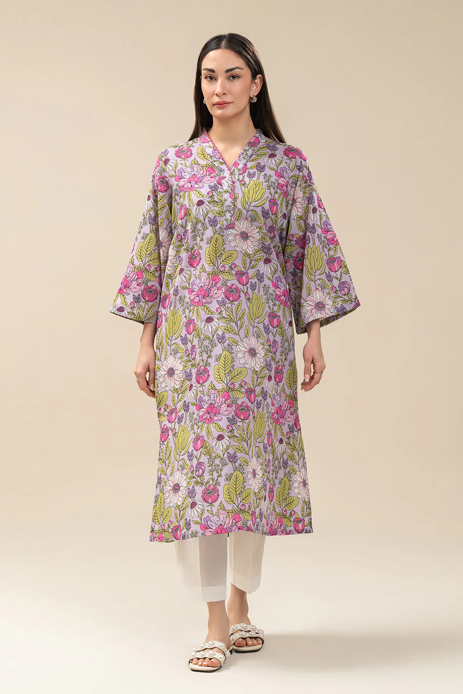 PRINTED LAWN SHIRT (PRET) - Image 4