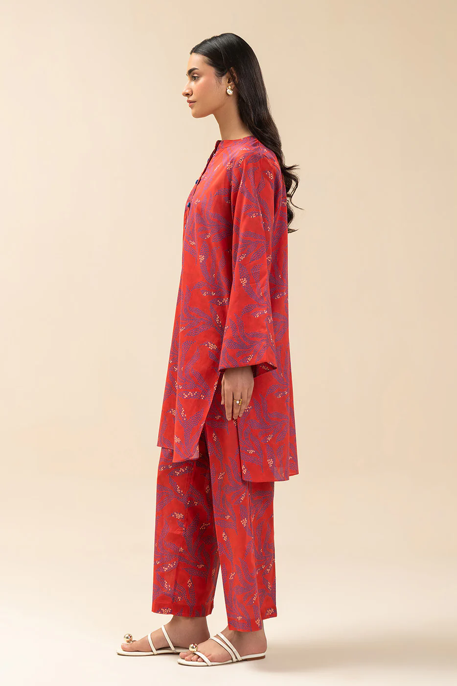 2 PIECE PRINTED LAWN SUIT (PRET) - Image 3