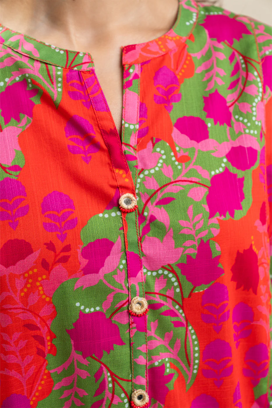 2 PIECE PRINTED TWO WAY SLUB SUIT (PRET) - Image 5