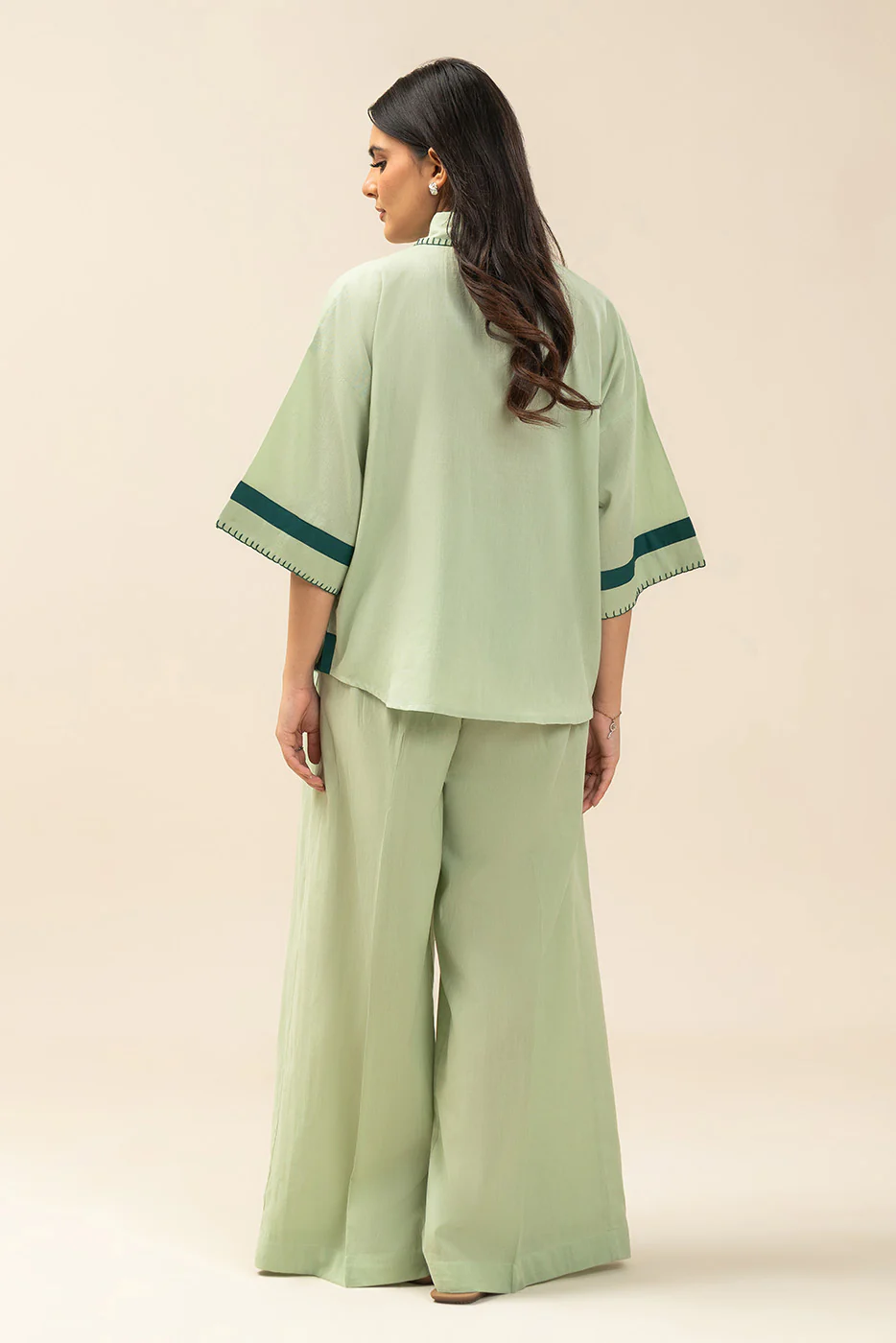 BASIC YARN DYED CO-ORD SET (FLOW) - Image 4