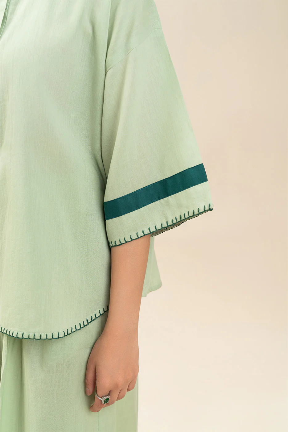 BASIC YARN DYED CO-ORD SET (FLOW) - Image 6