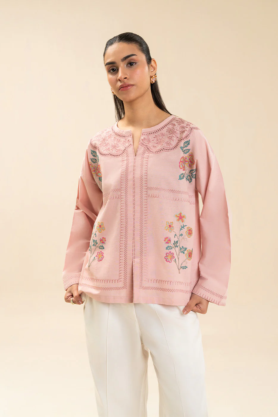 EMBROIDERED BLOUSE (FLOW) - Image 4