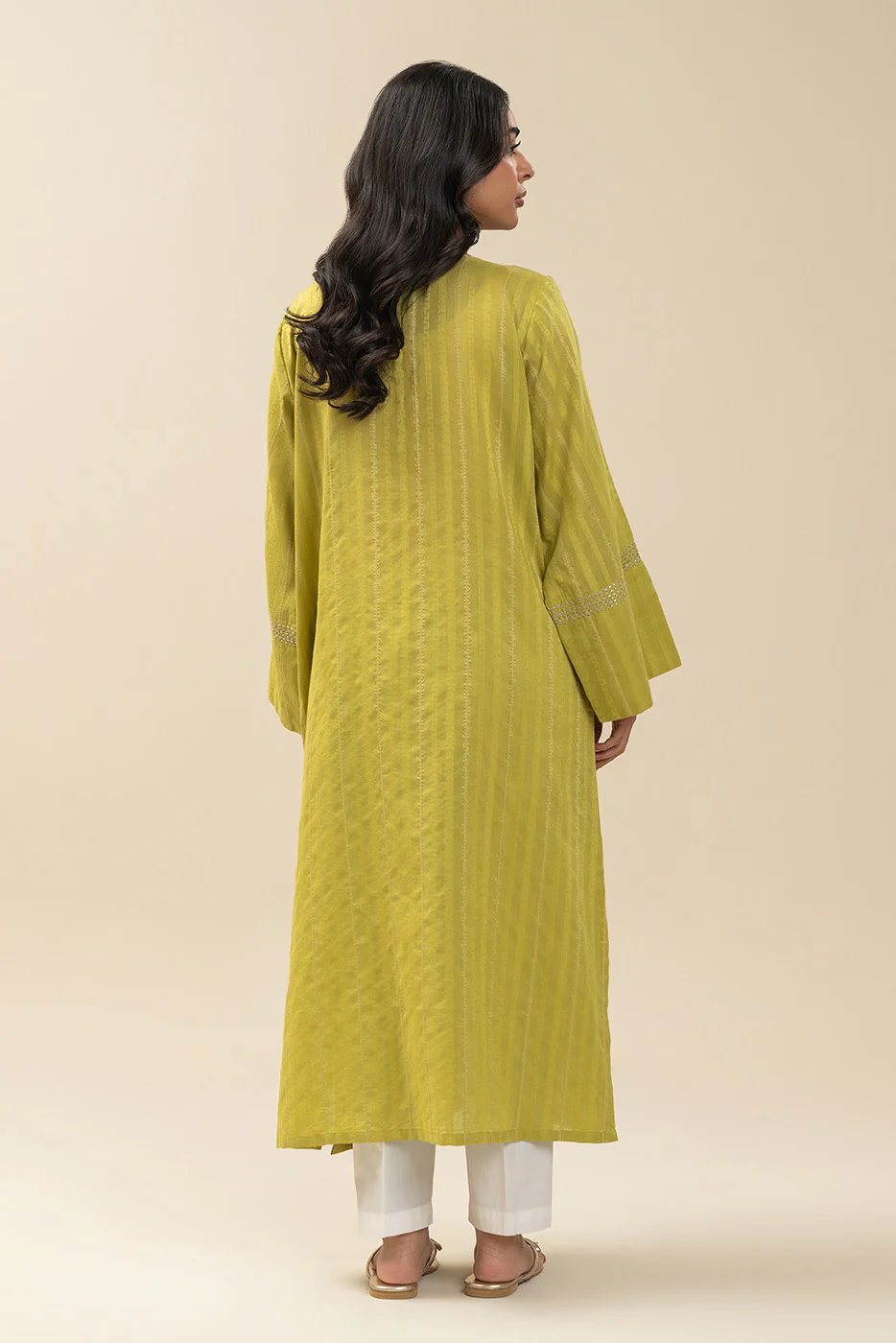 EMBROIDERED DANIER DOBBY SHIRT (PRET) - Image 4