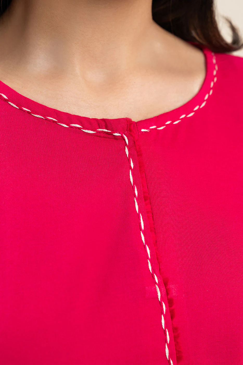 2 PIECE EMBROIDERED CAMBRIC SUIT (PRET) - Image 5