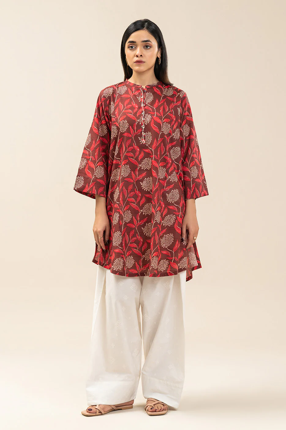 PRINTED DORIA LAWN SHIRT (PRET) - Image 2