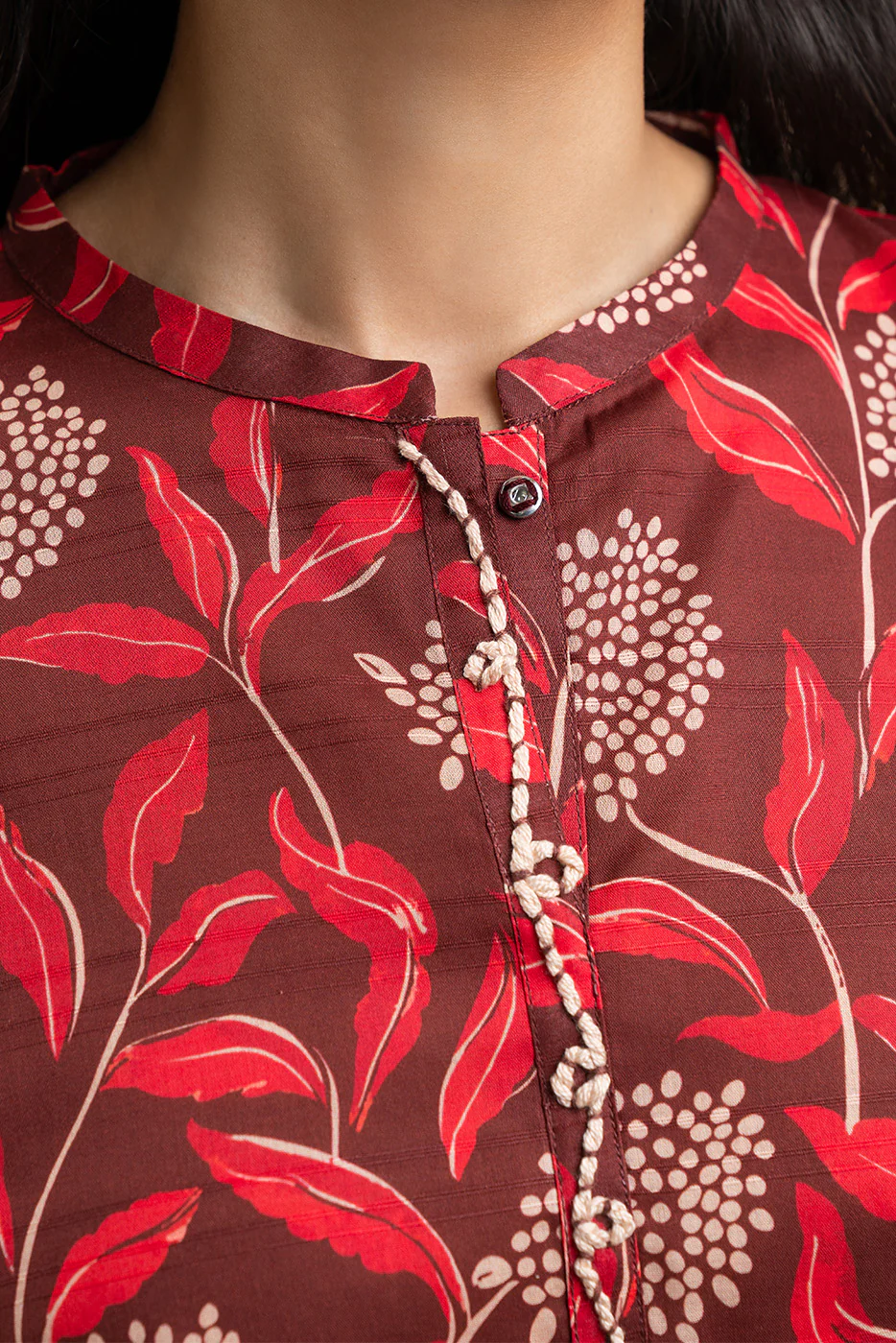 PRINTED DORIA LAWN SHIRT (PRET) - Image 5