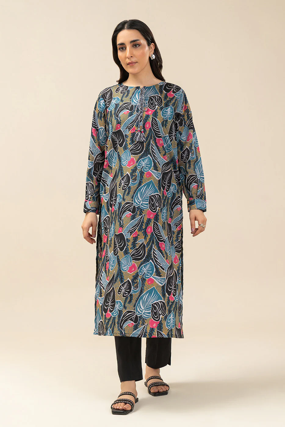 PRINTED LAWN SHIRT (PRET) - Image 2