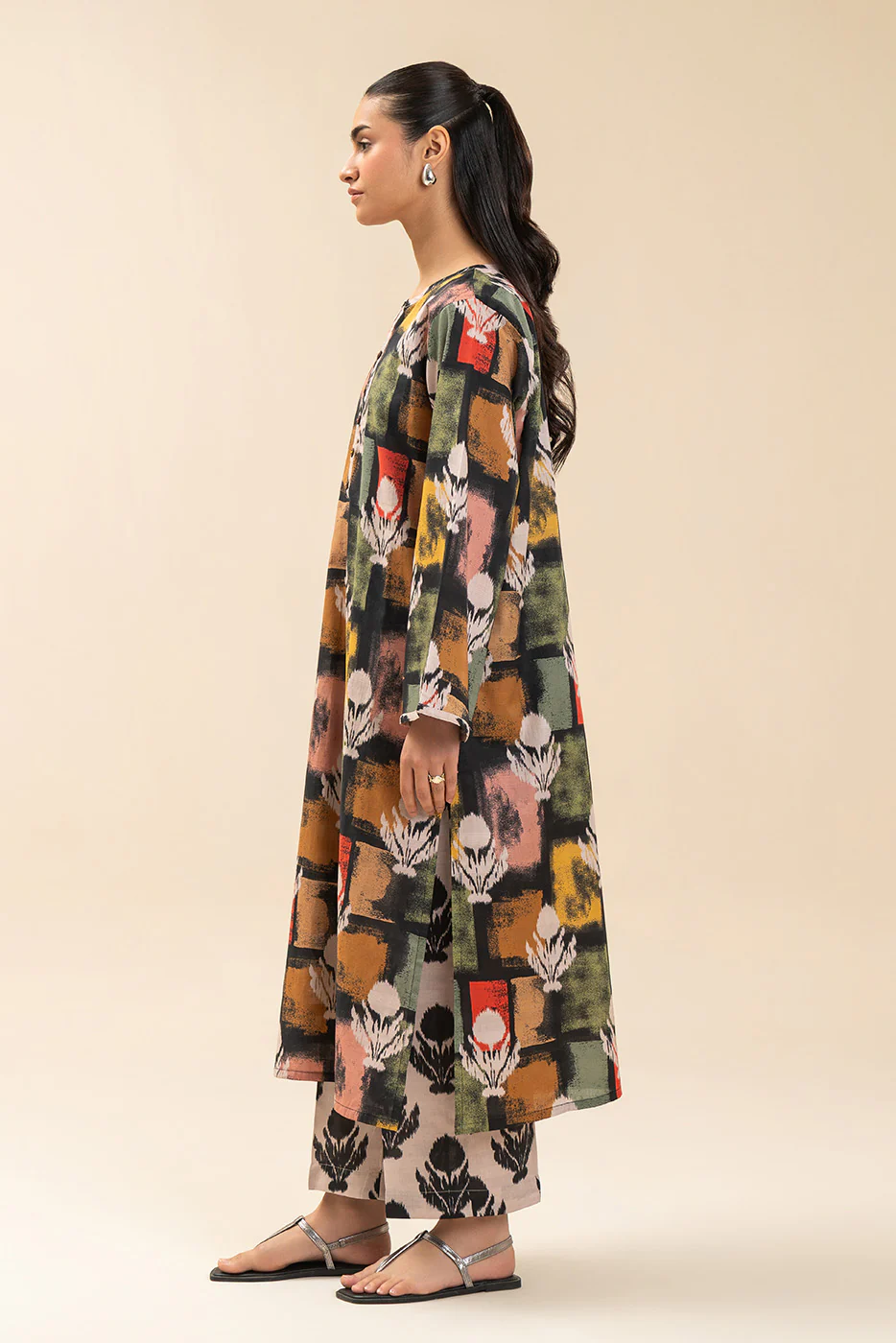 PRINTED DORIA LAWN SHIRT (PRET) - Image 2