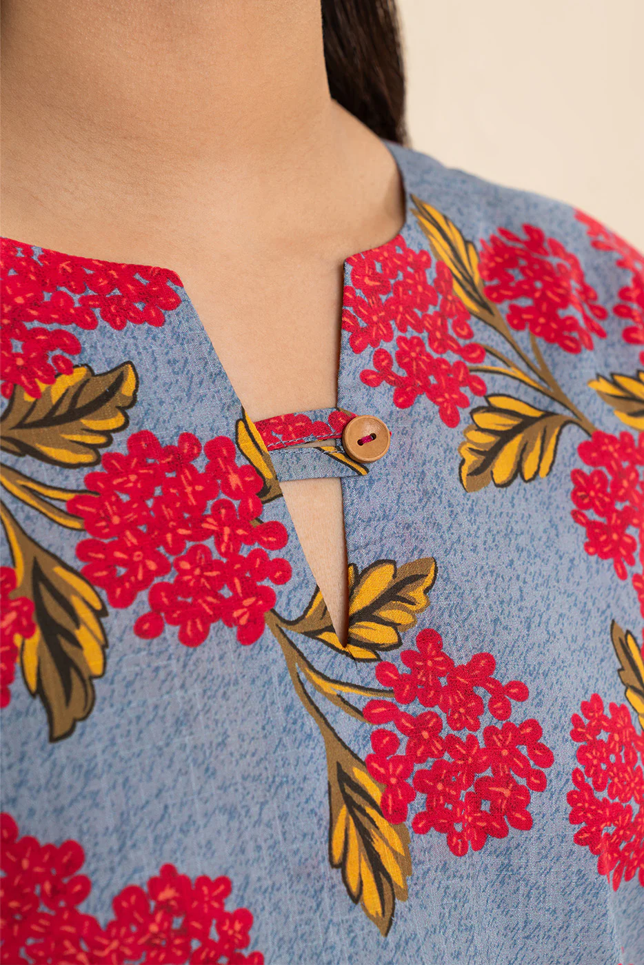 2 PIECE EMBROIDERED TWO WAY SLUB SUIT (PRET) - Image 8