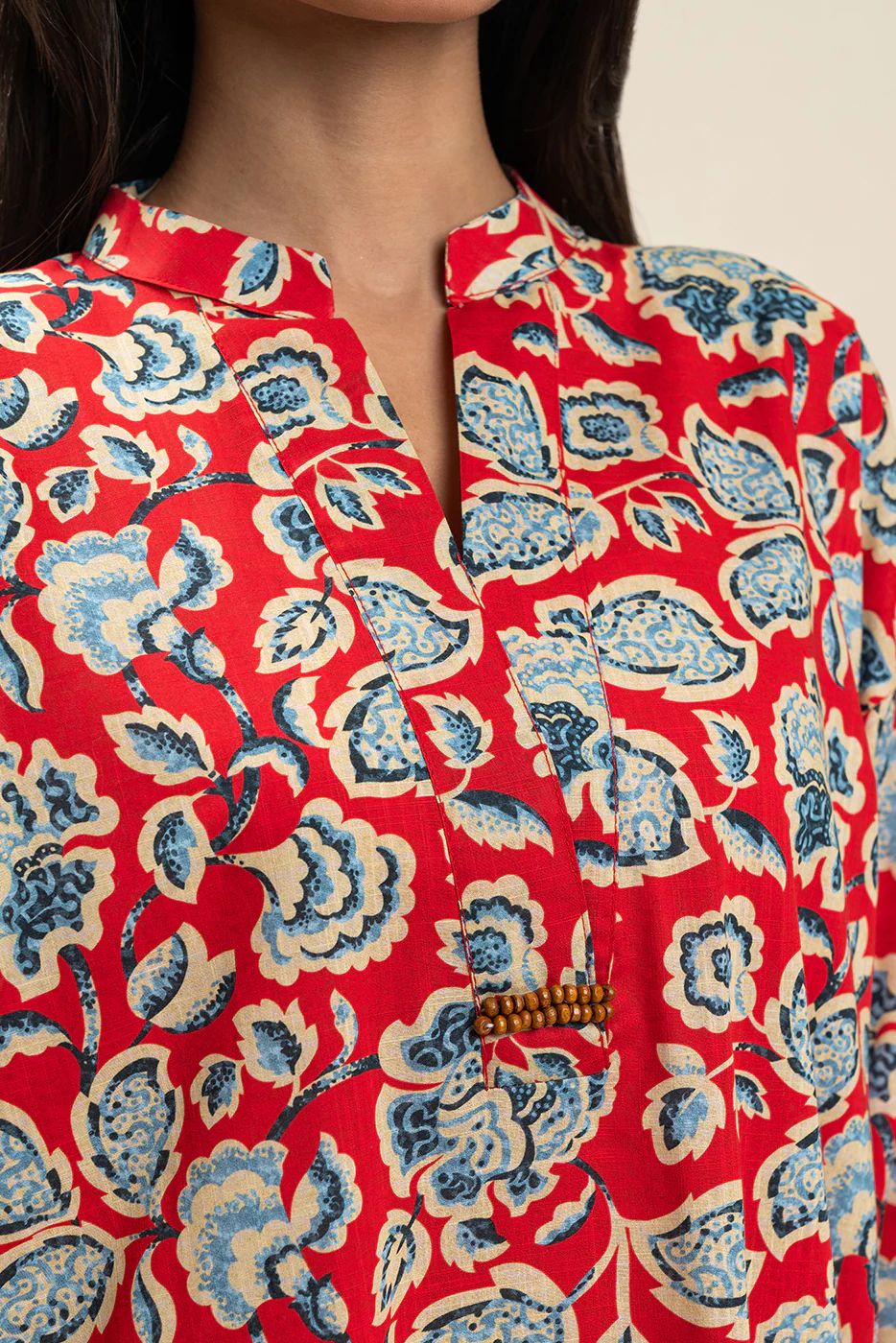 2 PIECE PRINTED TWO WAY SLUB SUIT (PRET) - Image 2