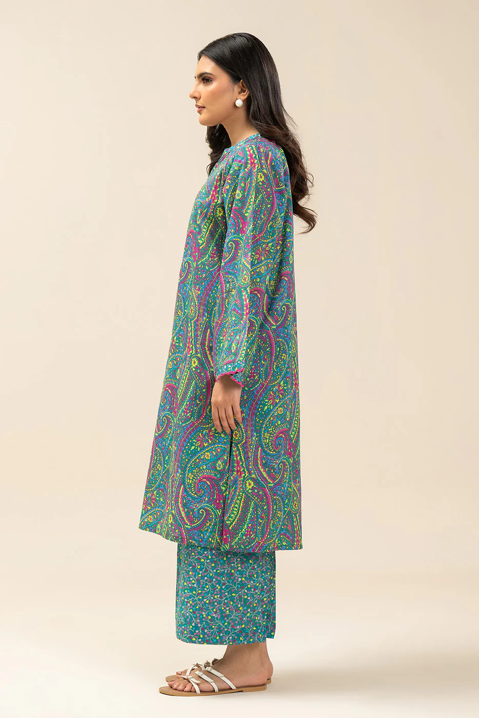 PRINTED LAWN SHIRT (PRET) - Image 2