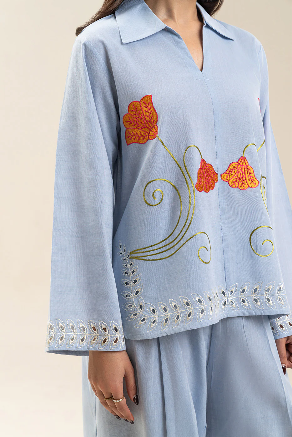 EMBROIDERED CO-ORD SET (FLOW) - Image 6