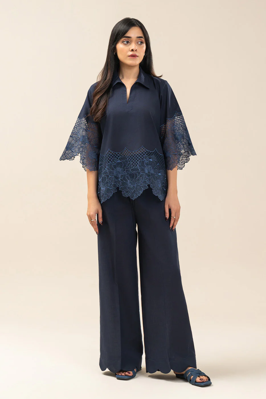 EMBROIDERED CO-ORD SET (FLOW) - Image 2