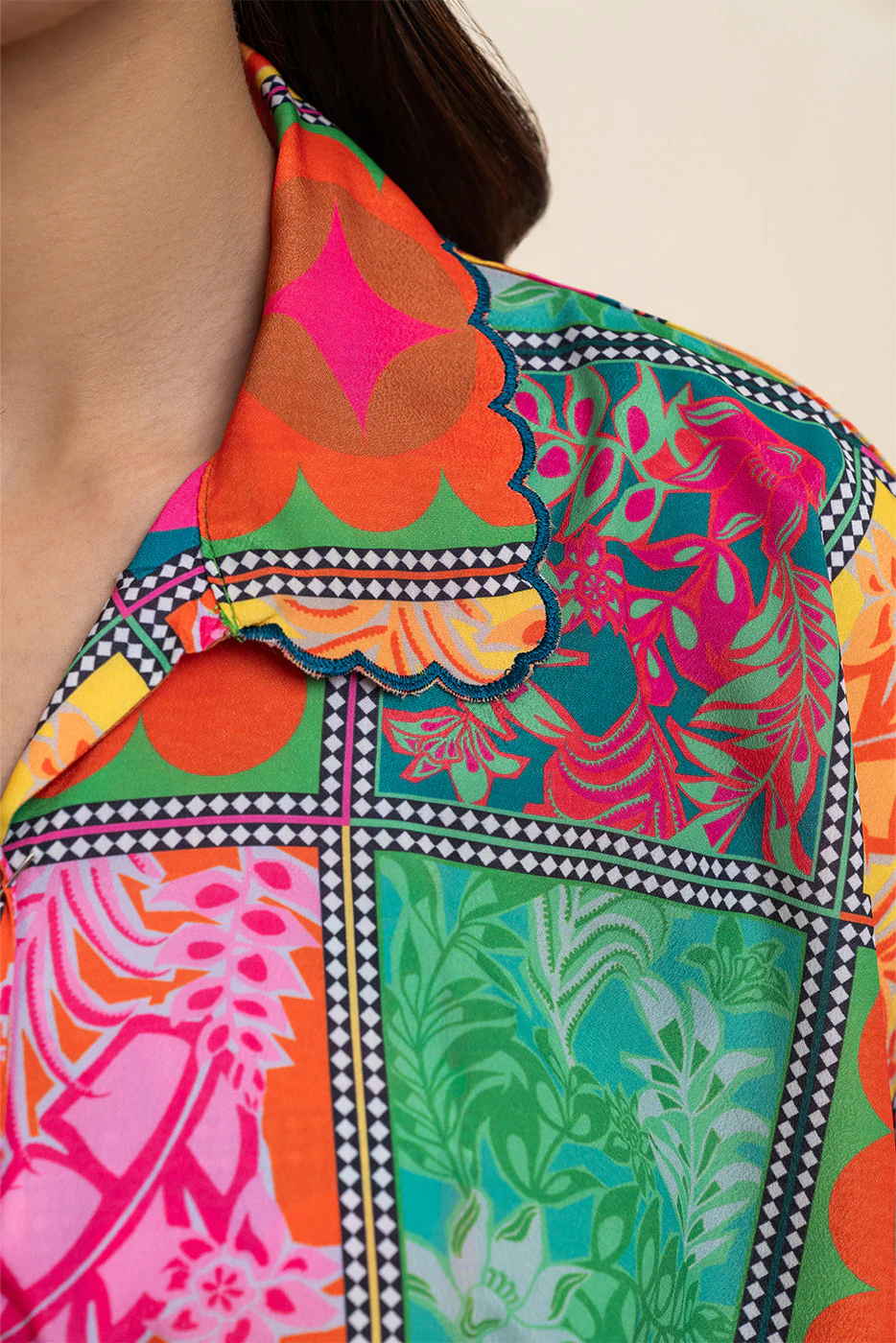 2 PIECE PRINTED SILK CO-ORD SET (FLOW) - Image 6