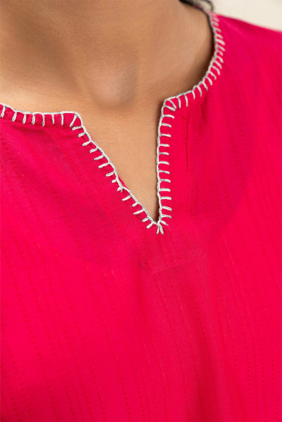 2 PIECE EMBROIDERED DORIA DOBBY SUIT (PRET) - Image 5