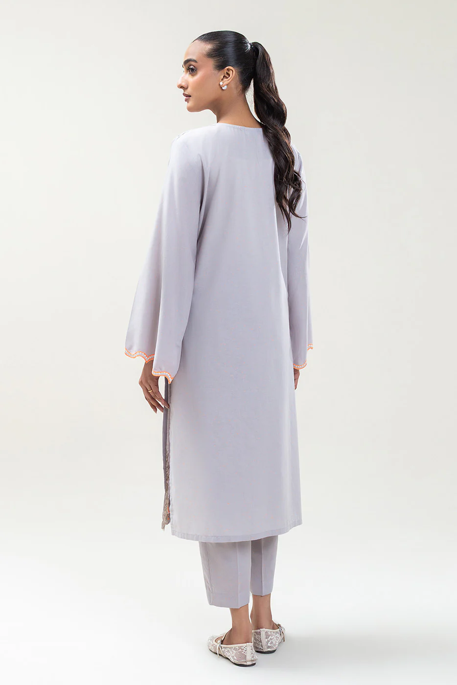 2 PIECE EMBROIDERED NEON NEPS SUIT (PRET) - Image 3