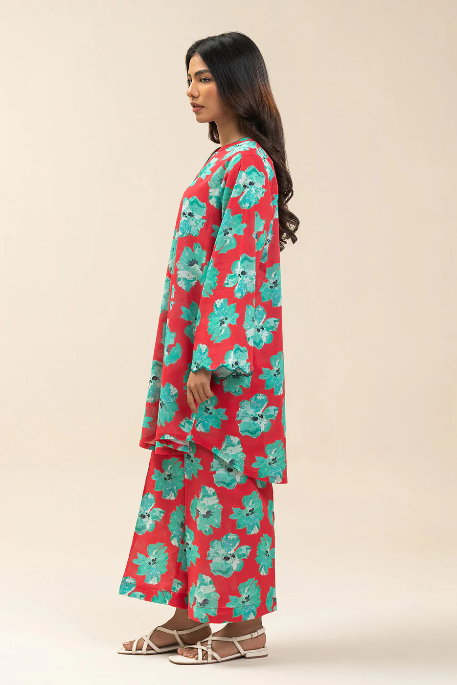 2 PIECE PRINTED DORIA LAWN SUIT (PRET) - Image 3